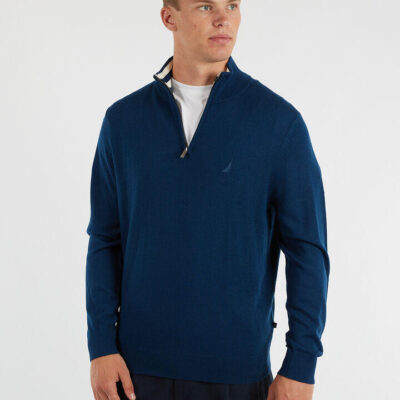 Nautica Merino Wool  ¼ Zip Sweater