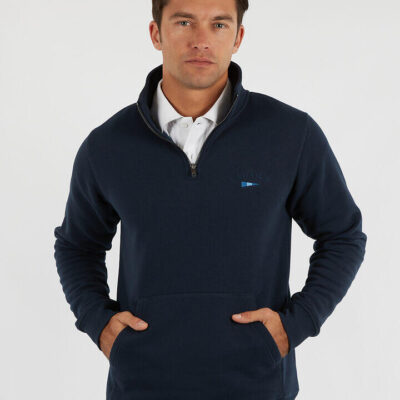 Nautica Embroidered Heavyweight ¼ Zip Jumper