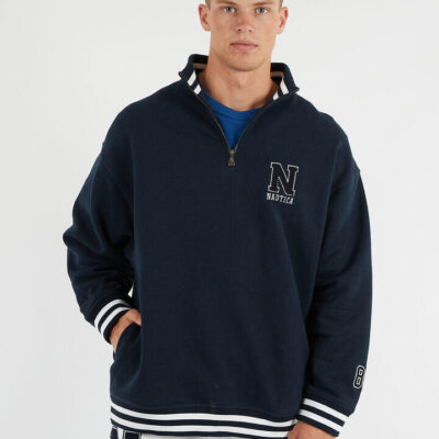 Nautica College Beta ¼ Zip Heavyweight Jumper