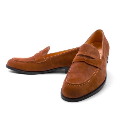 Santo Cognac Suede Loafer 8 - Peter Jackson