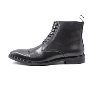 Massimo Black Semi-Brogue Boot 8 - Peter Jackson