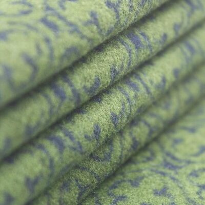 Navy & Green Medallion Pure Silk Scarf  - Peter Jackson