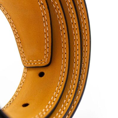 Black Leather Belt 112 - Peter Jackson