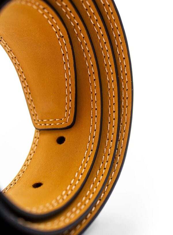 Black Leather Belt 112 - Peter Jackson