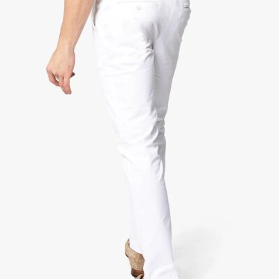 Brera White Cotton Chino 96 - Peter Jackson