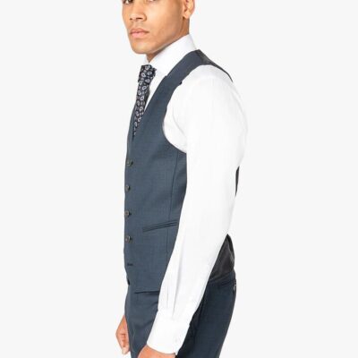 Cayman Navy Blue Birdseye Vest 112 - Peter Jackson