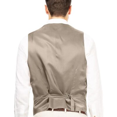 Cayman Sand Linen Vest 92 - Peter Jackson