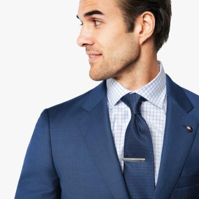 Madrid Blue Sharkskin Jacket  - Peter Jackson