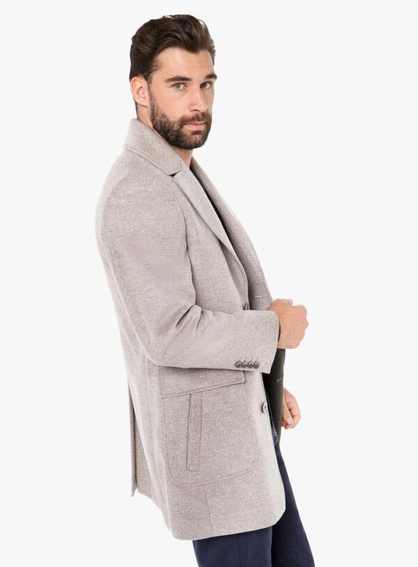 Asiago Oatmeal Wool Cashmere Overcoat XL - Peter Jackson