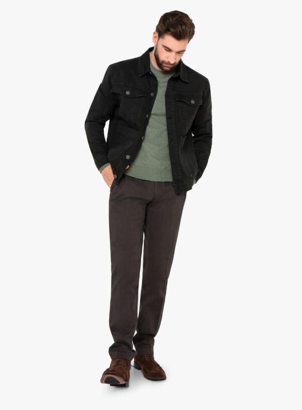 Alessio Dark Olive Denim Jacket L - Peter Jackson