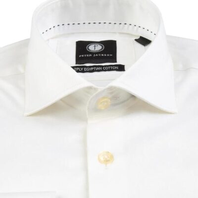 Milan Ivory Twill Shirt 46 - Peter Jackson
