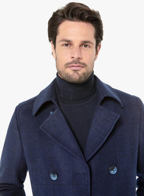 Archer Double Breasted Indigo Peacoat XL - Peter Jackson