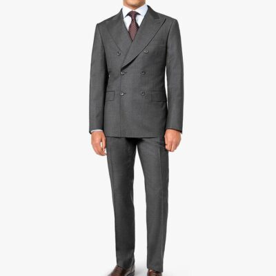 Positano Grey Double Breasted Jacket - Peter Jackson