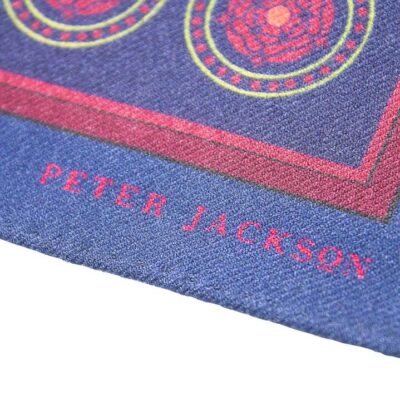 Royal Blue Medallion Pocket Square  - Peter Jackson