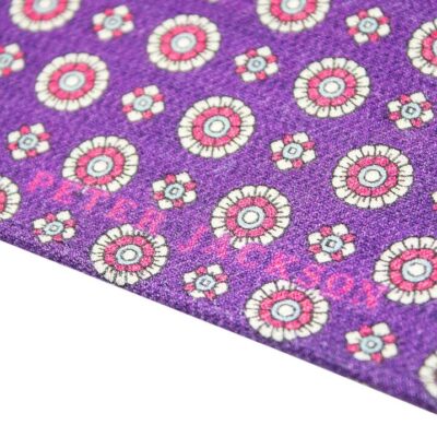 Violet Orbit Pocket Square  - Peter Jackson