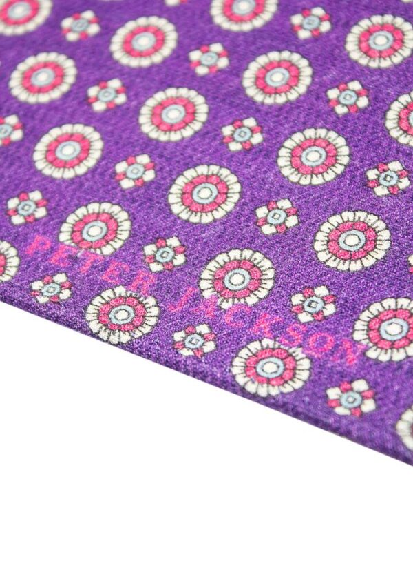 Violet Orbit Pocket Square  - Peter Jackson