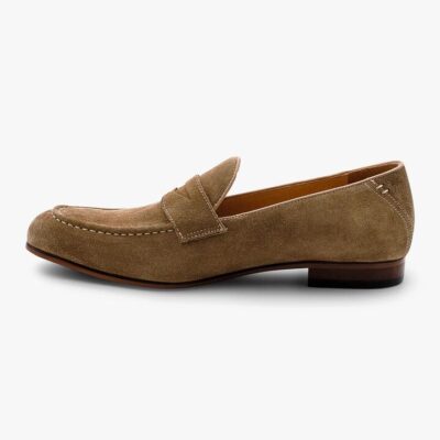 Caramel Suede Penny Loafer 11 - Peter Jackson
