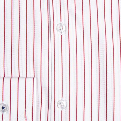 Red Pinstripe Business Shirt 39 - Peter Jackson