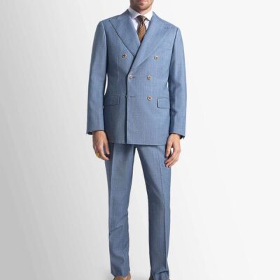 Tommaso Double Breasted Sky Suit  - Peter Jackson