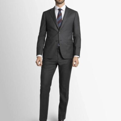 Grey Twill Signature 2-Piece Suit  - Peter Jackson