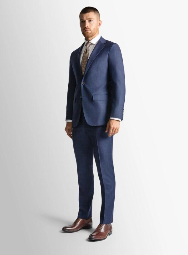 Blue Glencheck Signature 2-Piece Suit  - Peter Jackson