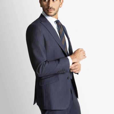 Giancarlo Navy Pinstripe Suit  - Peter Jackson