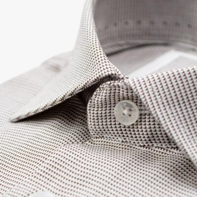 Milan Chocolate Weave Shirt 39 - Peter Jackson