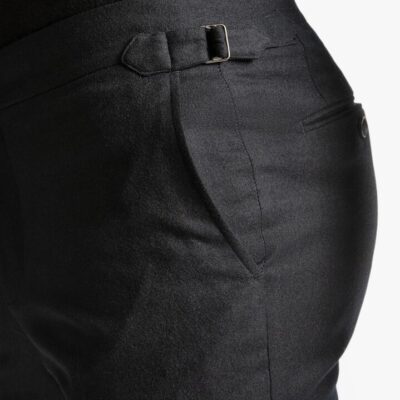 Argenta Flannel Black Trousers 80 - Peter Jackson