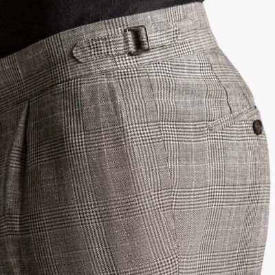 Siena Plaid Chocolate Trousers 96 - Peter Jackson